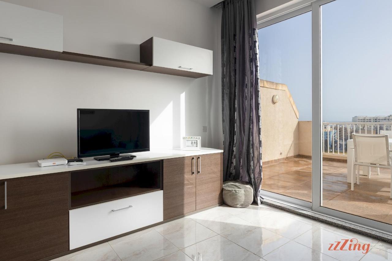 Sunny Penthouse Wterrace And Open Views Lejlighed San Pawl il-Baħar Eksteriør billede